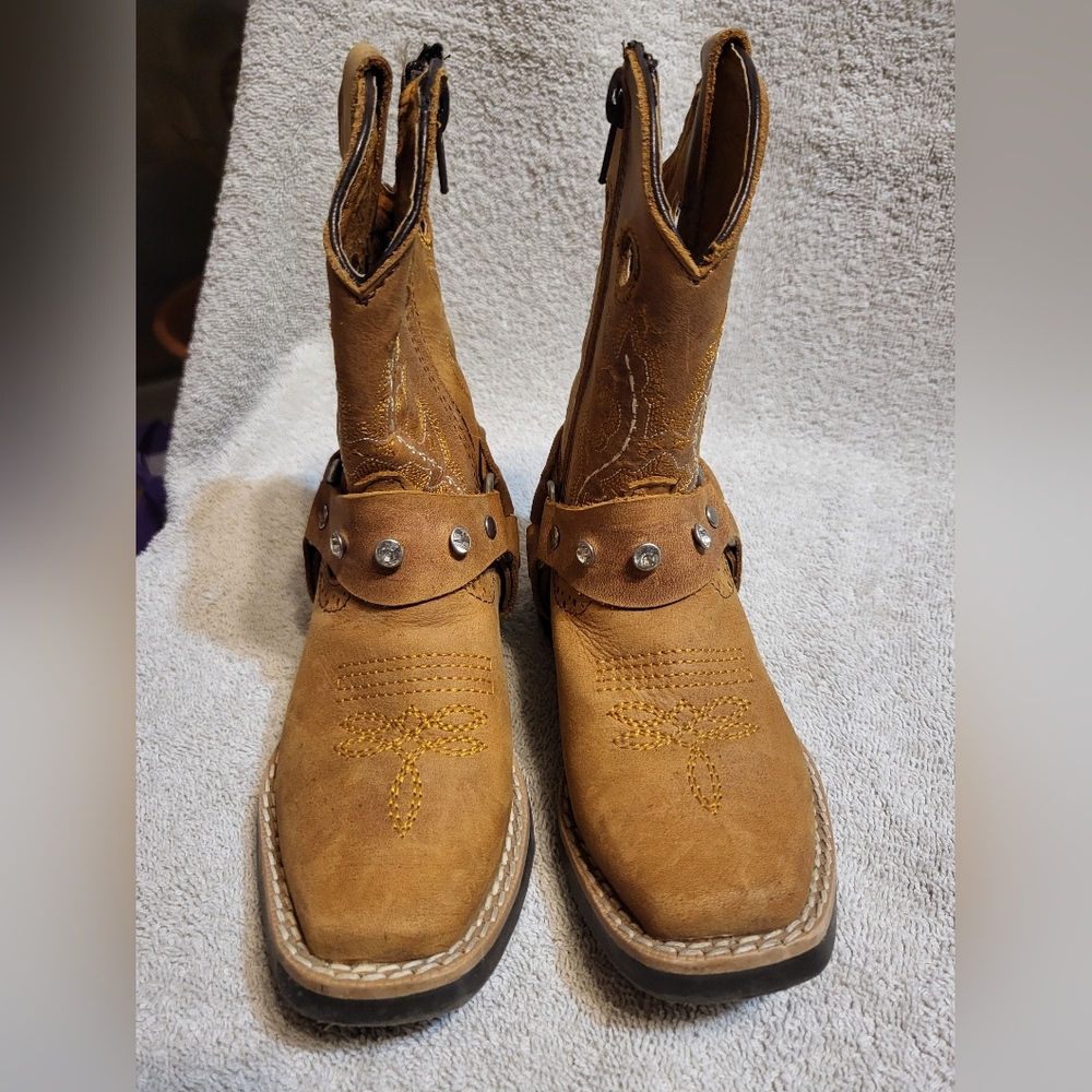 RW Kids Tan Leather Boots